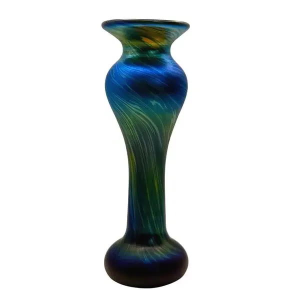 Orient & Flume Howell Vase • Iridescent Art Glass • Signed Studio Piece - Picture 6 of 9